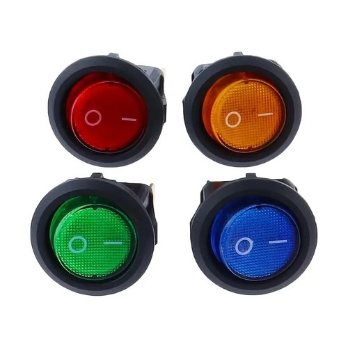 2pz interruttore rotondo led - a,