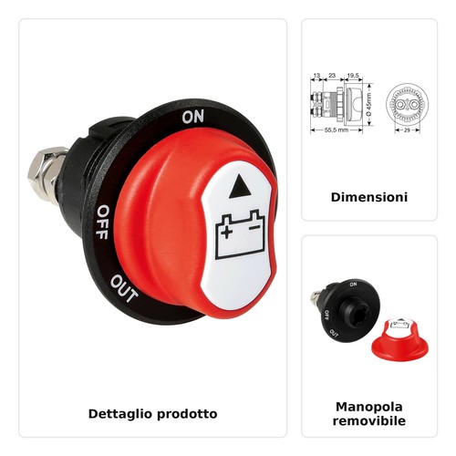 Interruttore staccabatteria - interruttore,