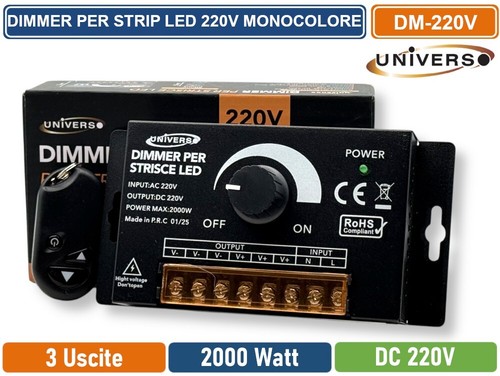 Dimmer interruttore uscite - interruttore, 3