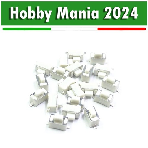 10x pulsante bianco - pulsante,